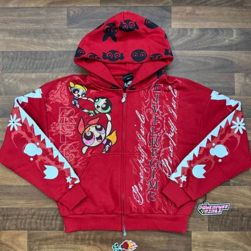 Civil Regime Powerpuff Girls Zip-Up Hoodie — Size Large 🔥 mens